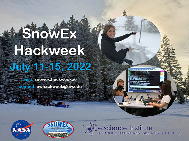 Apply for SnowEx Hackweek 2022