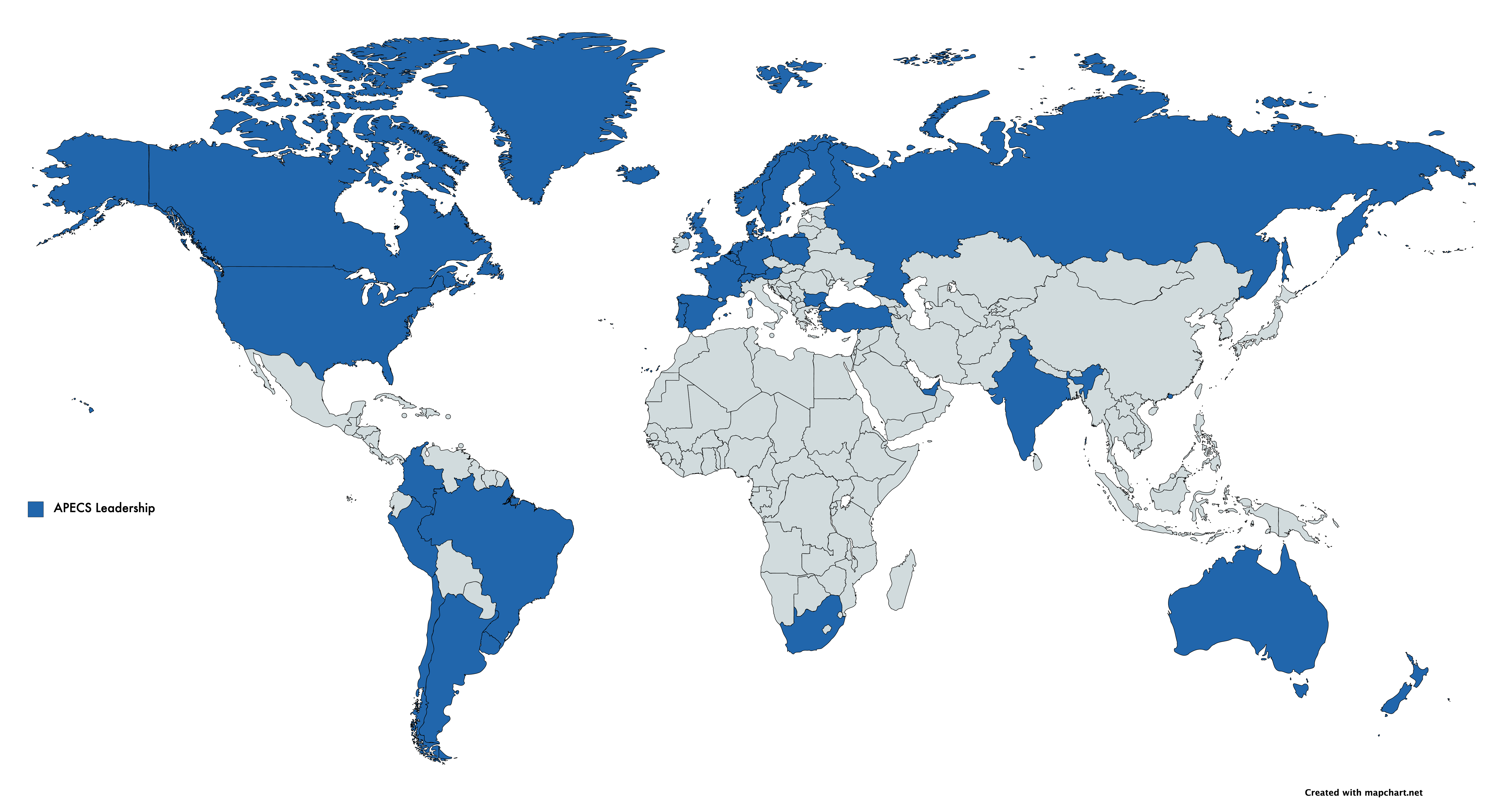 APECS Leadership 2020 2021 Map
