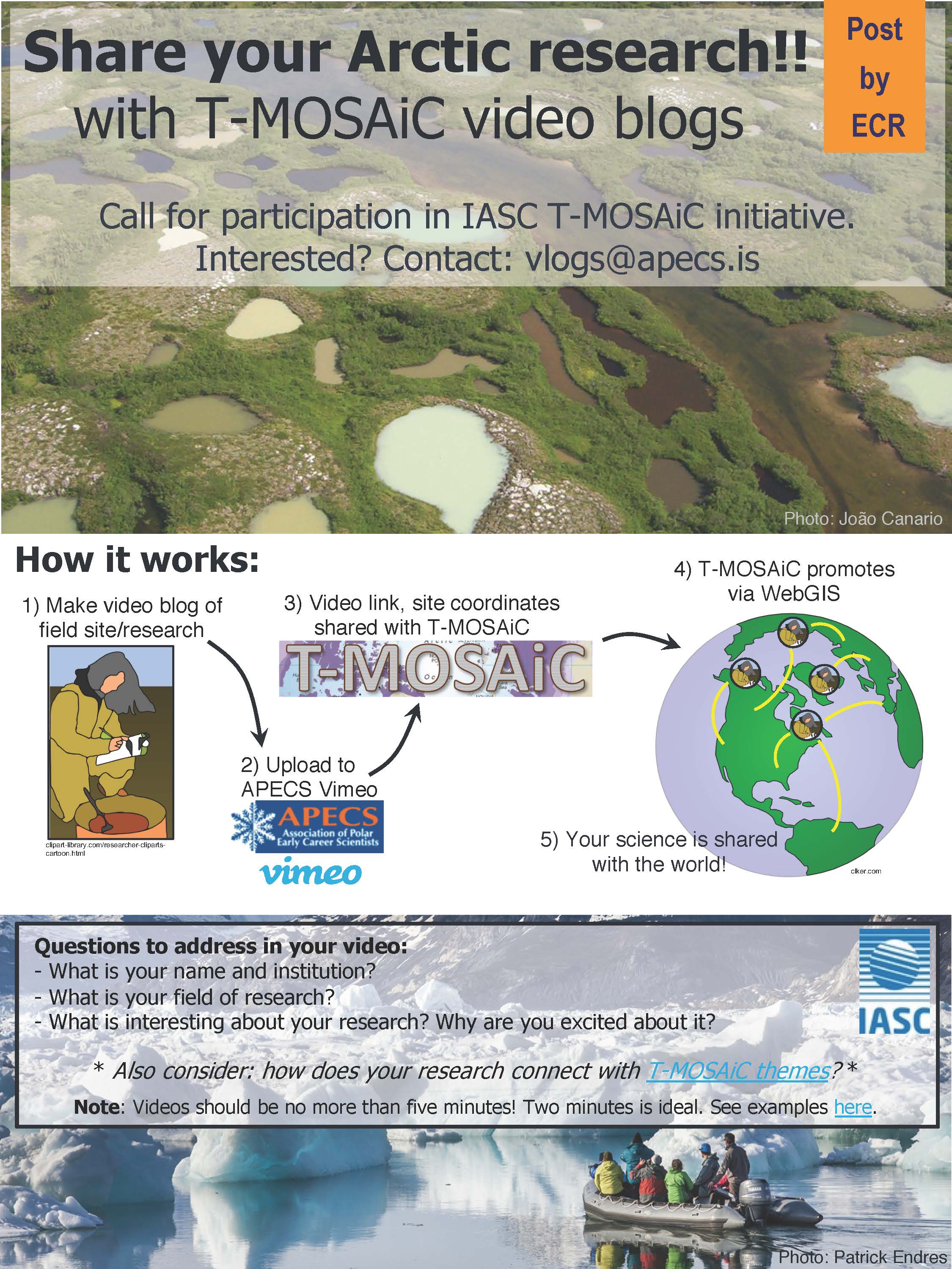 IASC T MOSAiC APECS field vlog poster