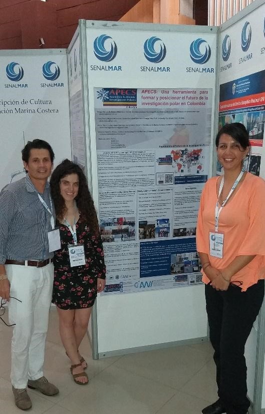 SENALMAR2019 diego mojica dalia barragan critina cedeno Apecs Colombia members